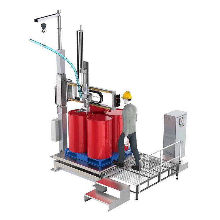 IBC Barrel Rocker Typ Lithium Battery Liquid Filling Machine